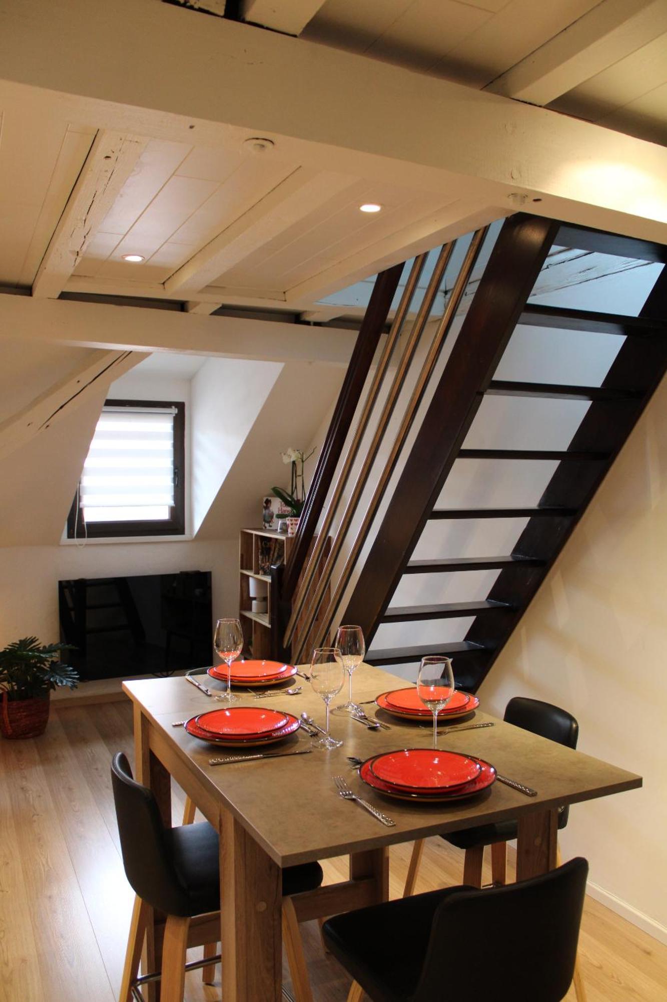 Charmant Duplex Privatise, Climatise, 2 Chambres สตราสบูร์ก ภายนอก รูปภาพ