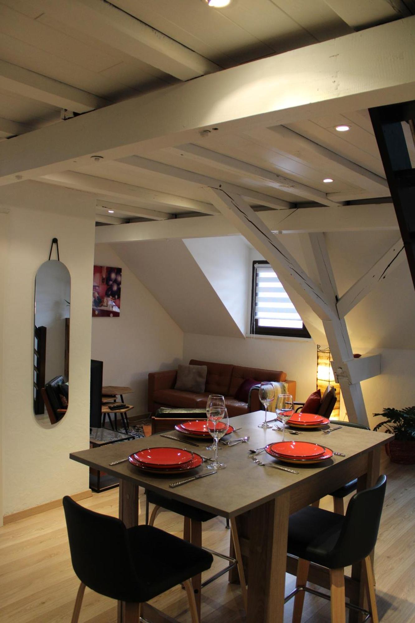 Charmant Duplex Privatise, Climatise, 2 Chambres สตราสบูร์ก ภายนอก รูปภาพ